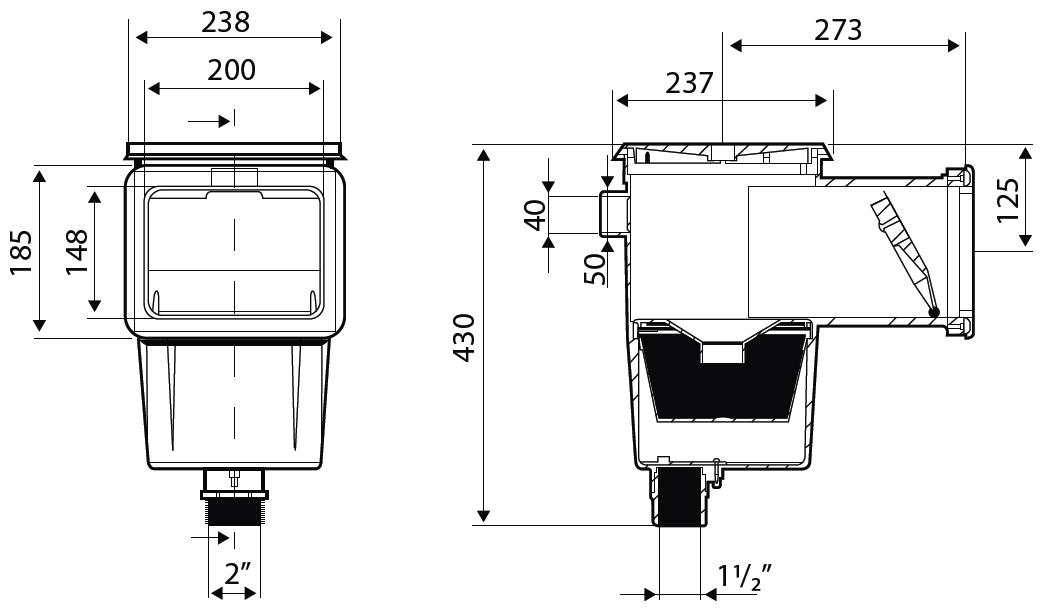Skimmer Euro 15 l