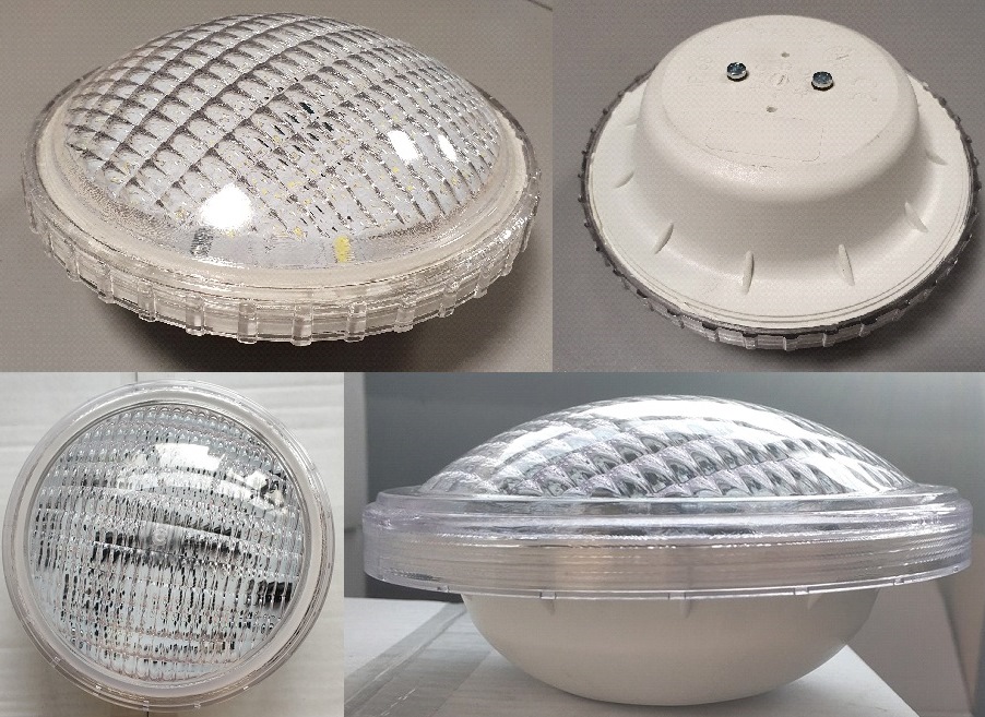 żarówka TebasLED MAXI, światło zimne białe 6000 K, 30 W, 12 V, PAR56, podłączenie kabel 2-żyłowy