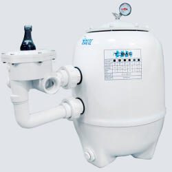 filtr Tebas White Eagle śr.450mm z zaworem 1 1/2" max. przepływ filtr piaskowy filtr do basenu filtr basenowy 500mm