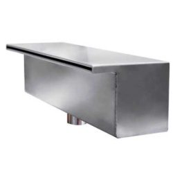 wodospad miniMAUI szer. 500 mm, przepływ 20m³/h, podłączenie GW 2", stal A-316