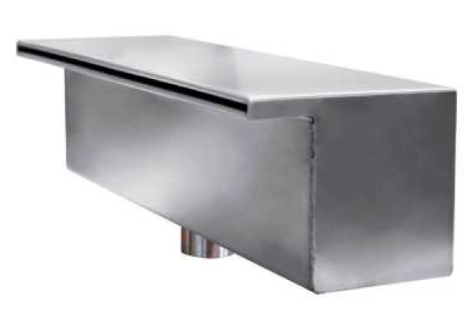 wodospad miniMAUI szer. 300 mm, przepływ 10m³/h, podłączenie GW 2", stal A-316